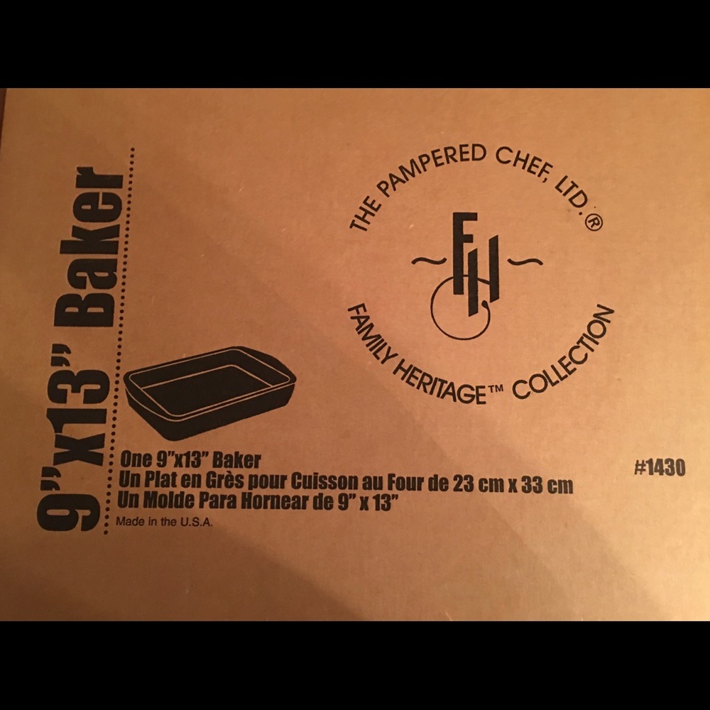 Pampered Chef 9 x 13 Baker